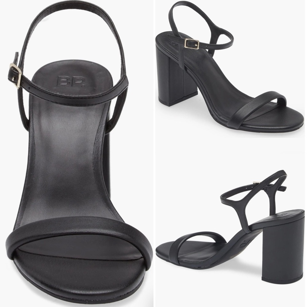 Nordstrom BP Block Pleather Heel